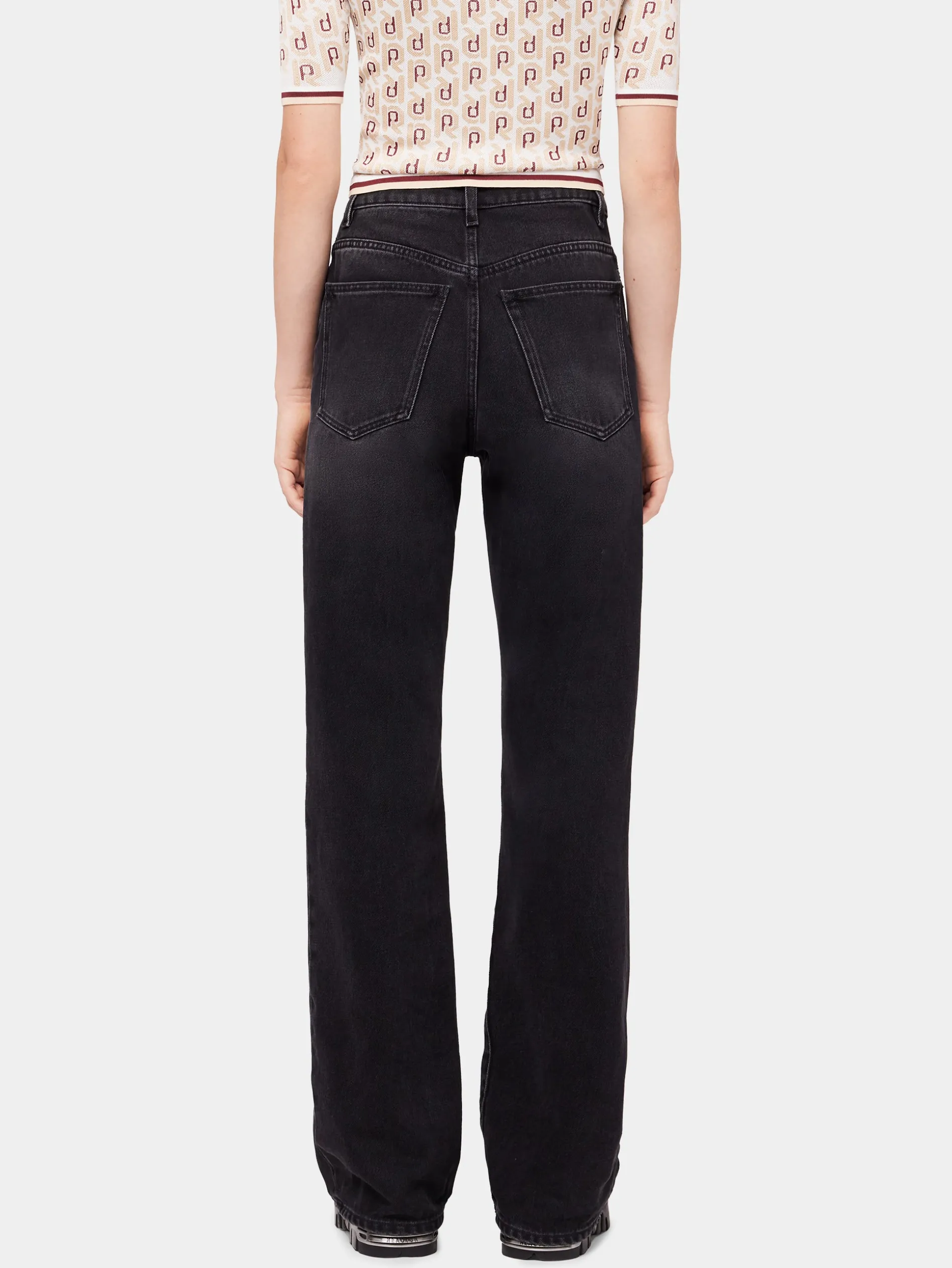 Hot Jeans noir signature avec pastilles 1969 Denim | Pantalons