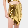 New Jupe assemblée à pastilles sparkle dorées Jupes