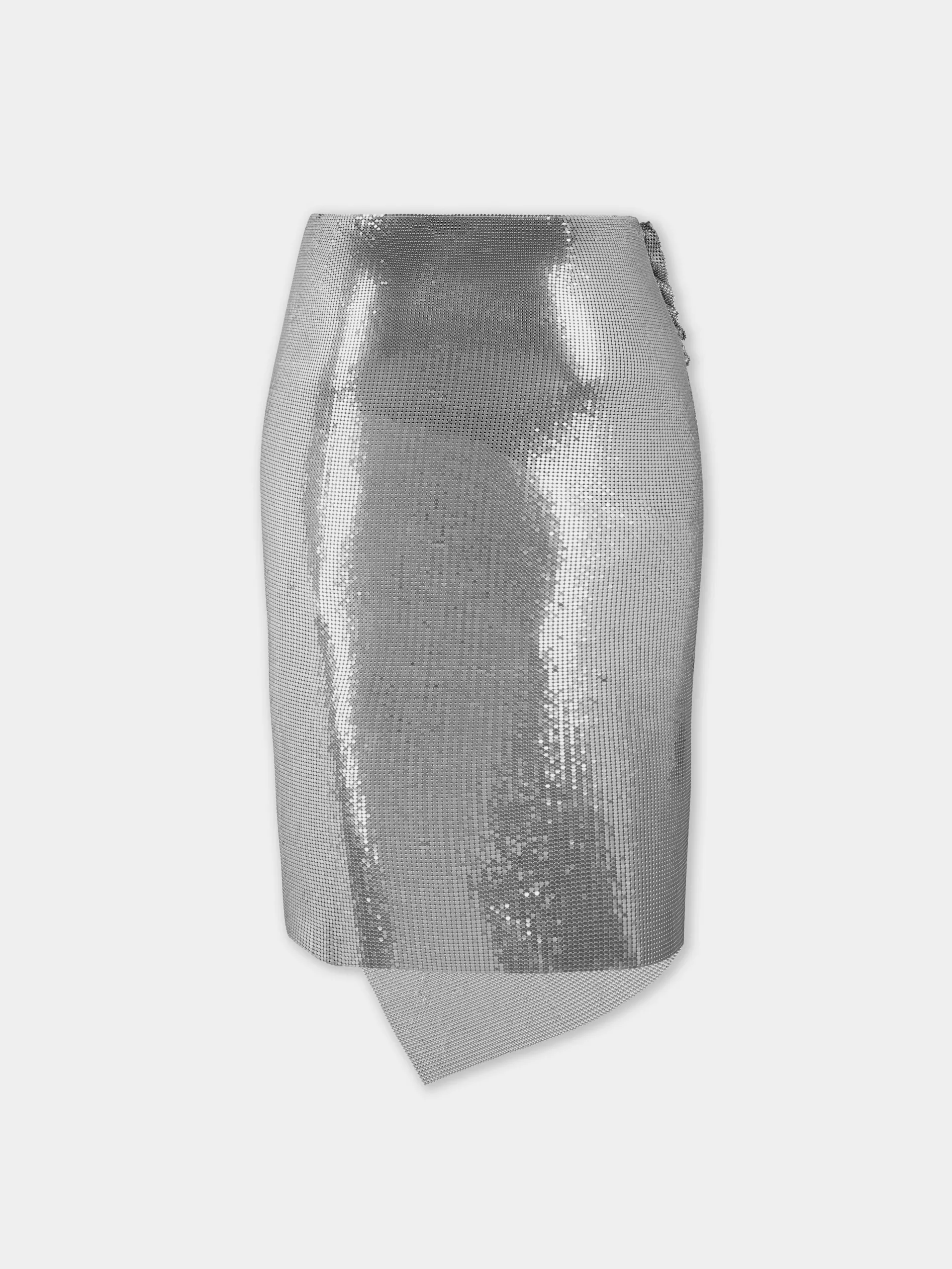 Shop Jupe en maille argent Jupes