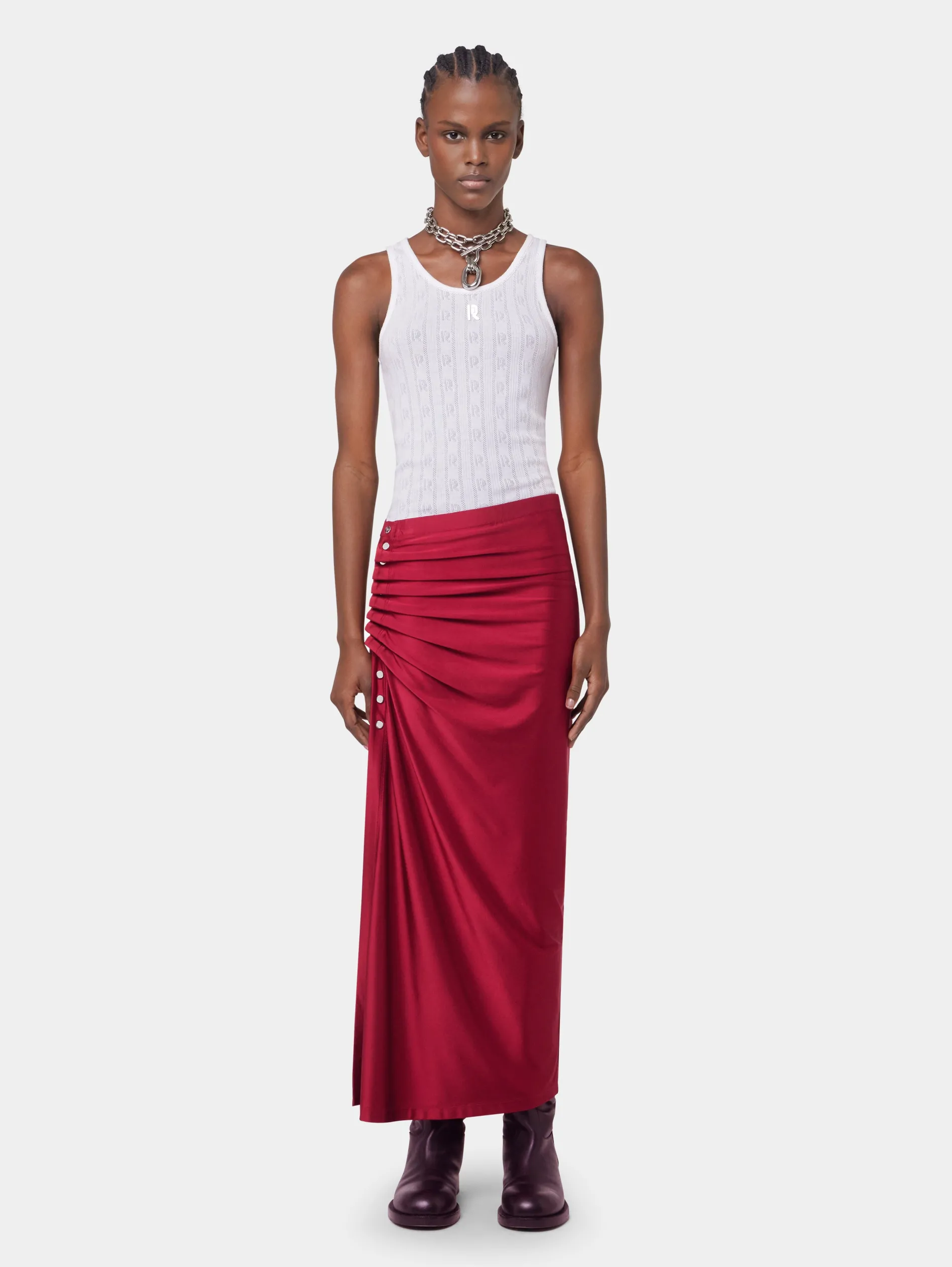 Cheap JUPE LONGUE DRAPEE EN JERSEY Sélection De Soirée | Jupes