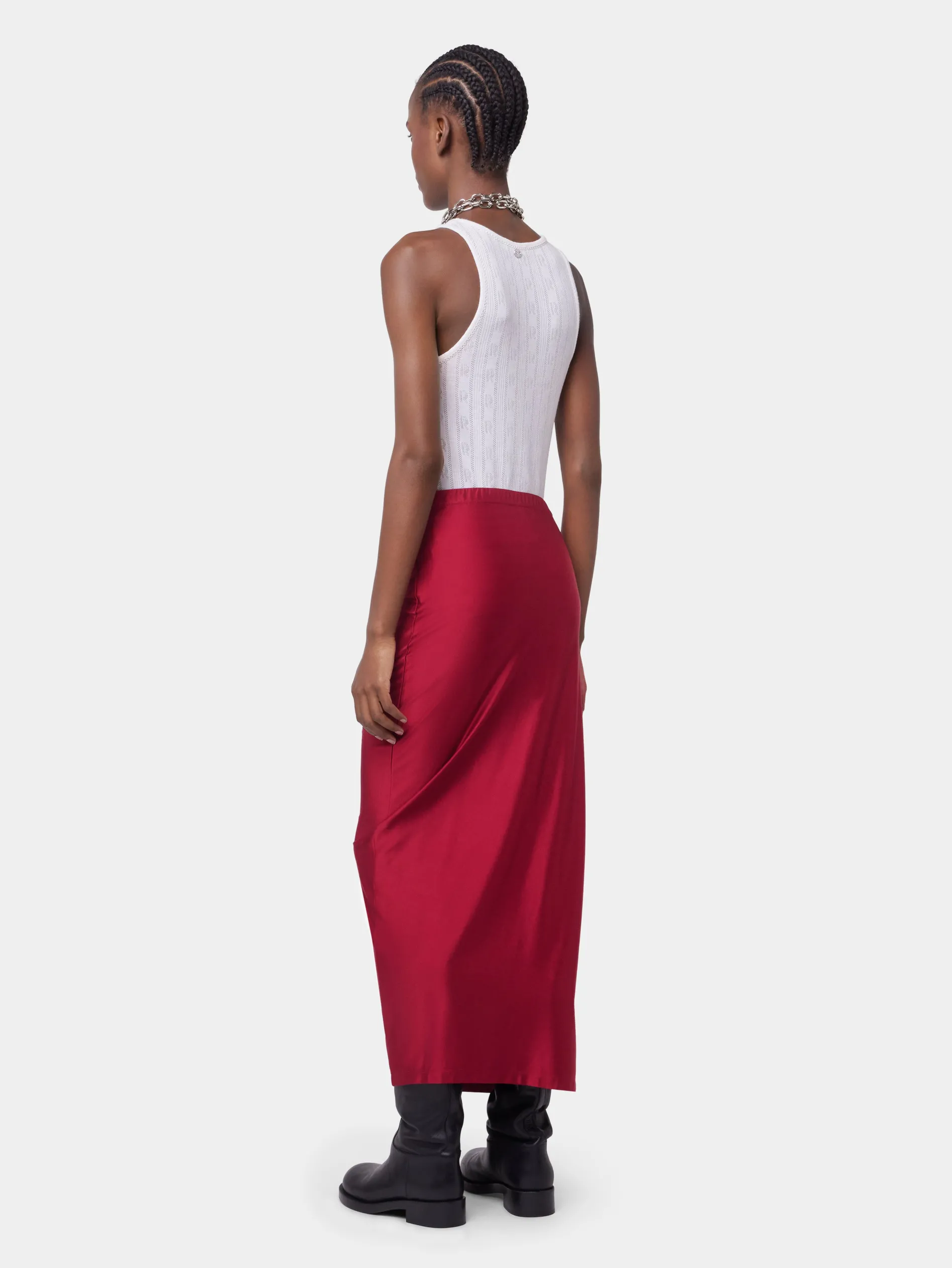 Cheap JUPE LONGUE DRAPEE EN JERSEY Sélection De Soirée | Jupes