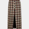 Clearance JUPE LONGUE EN LAINAGE TARTAN Jupes | Maille