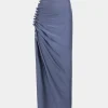 Cheap JUPE MIDI DRAPéE PRESSION EN JERSEY Jupes
