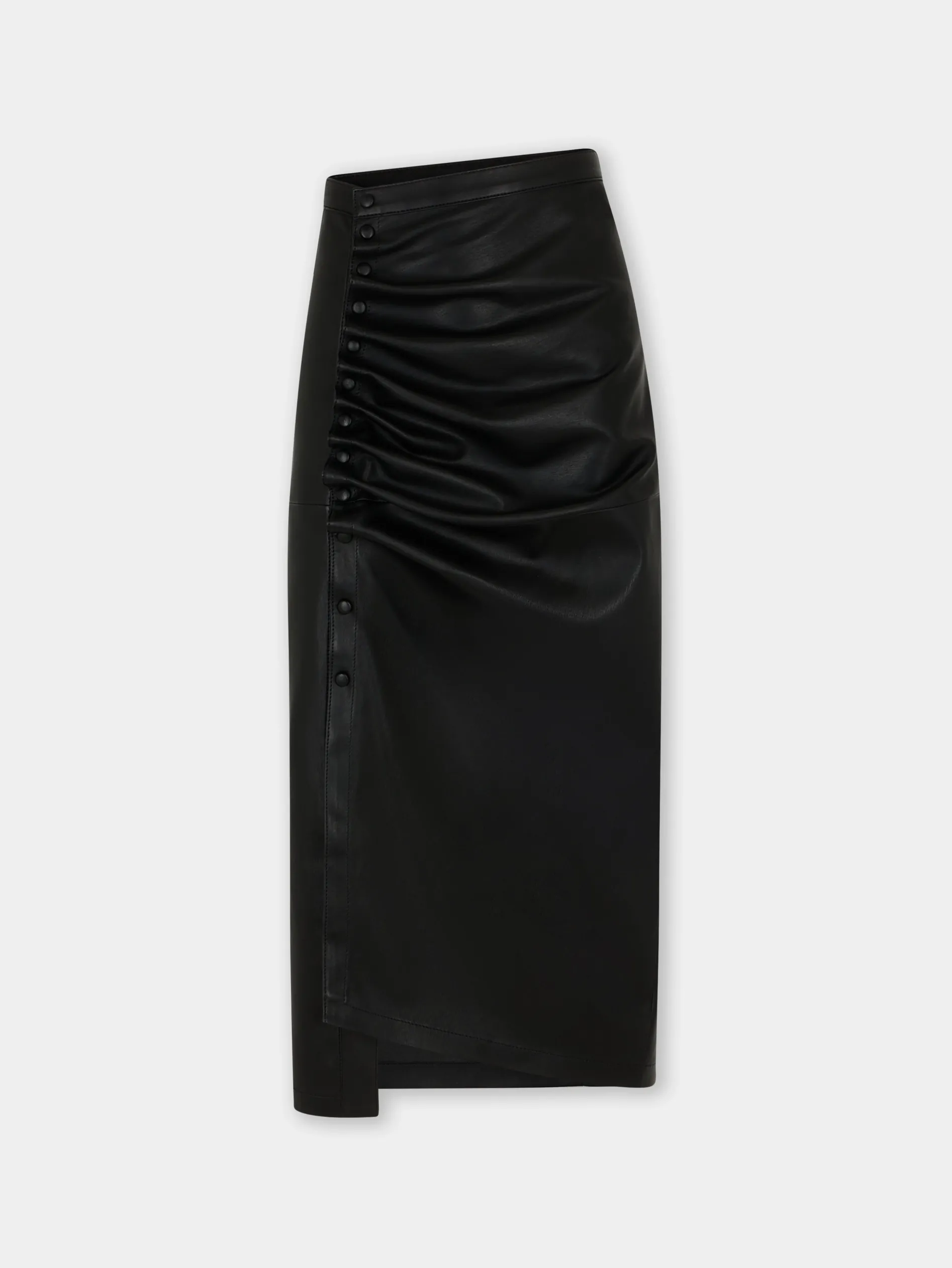 Online JUPE MIDI DRAPée PRESSION EN CUIR Jupes