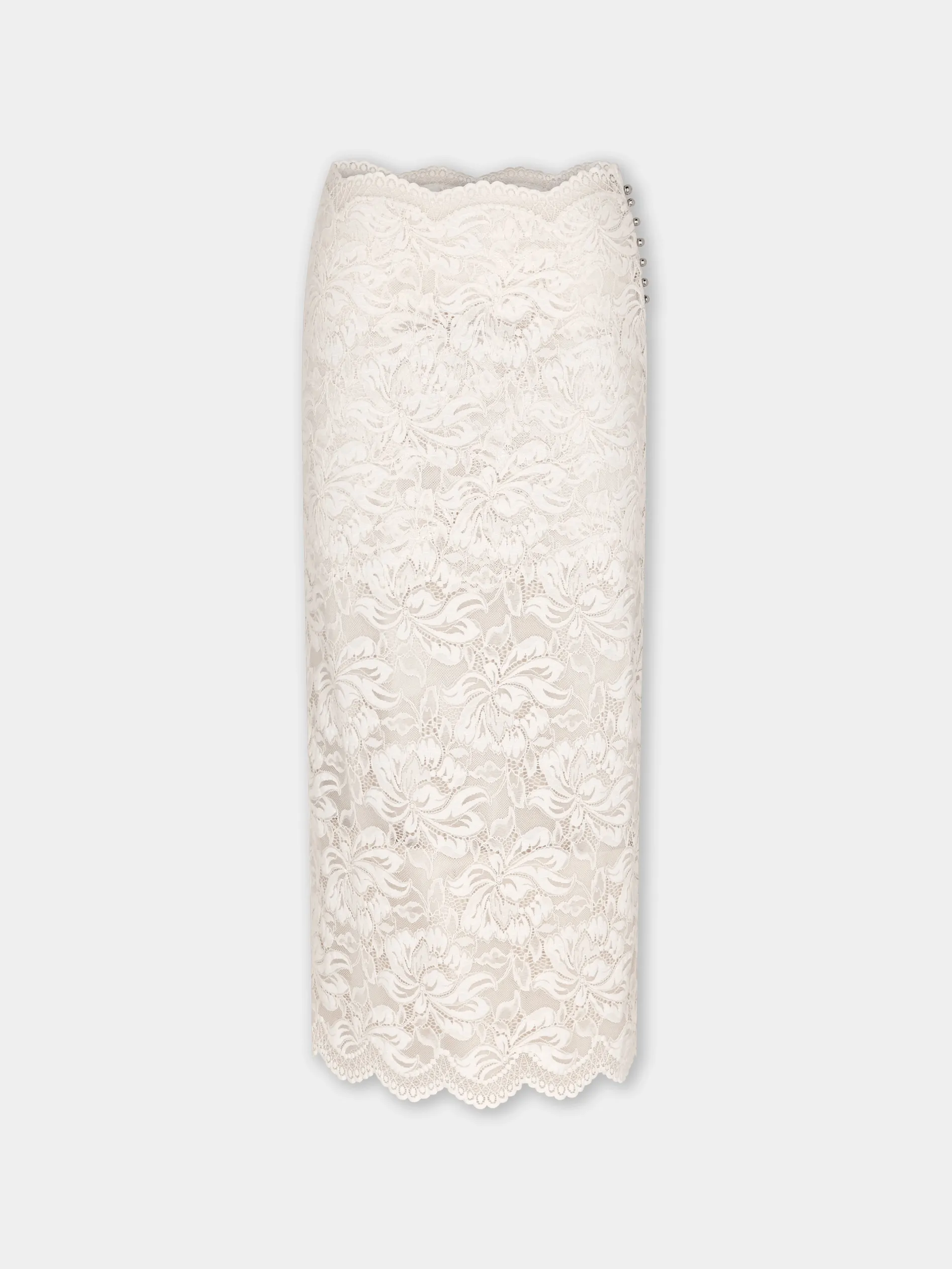 Best Jupe midi en dentelle ivoire Jupes