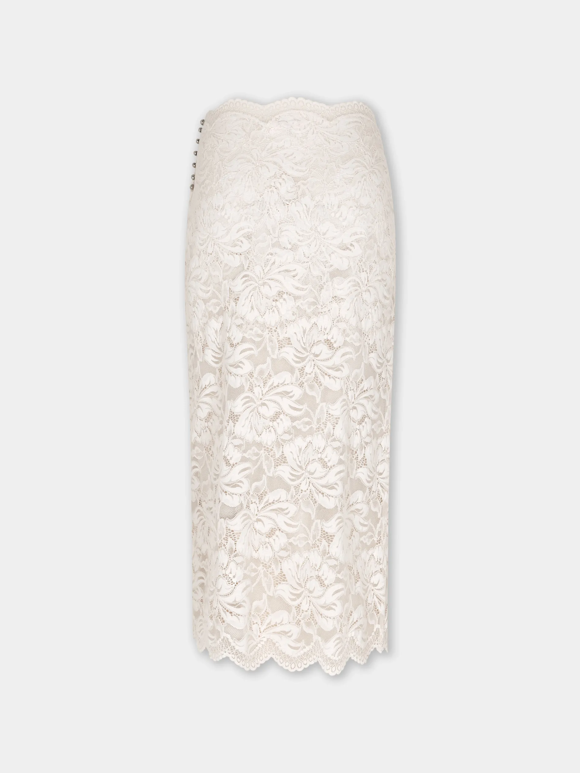 Best Jupe midi en dentelle ivoire Jupes