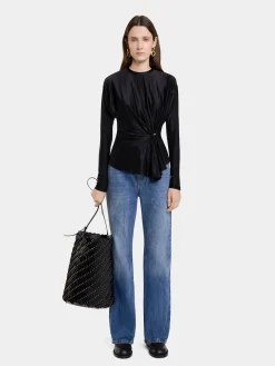 Hot Large Black bucket Paco bag in leather Les Sacs Paco En Cuir | Sacs Porté Épaule