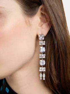 Outlet LONGUES BOUCLES D'OREILLE A STRASS Petits Cadeaux | Boucles D'Oreilles