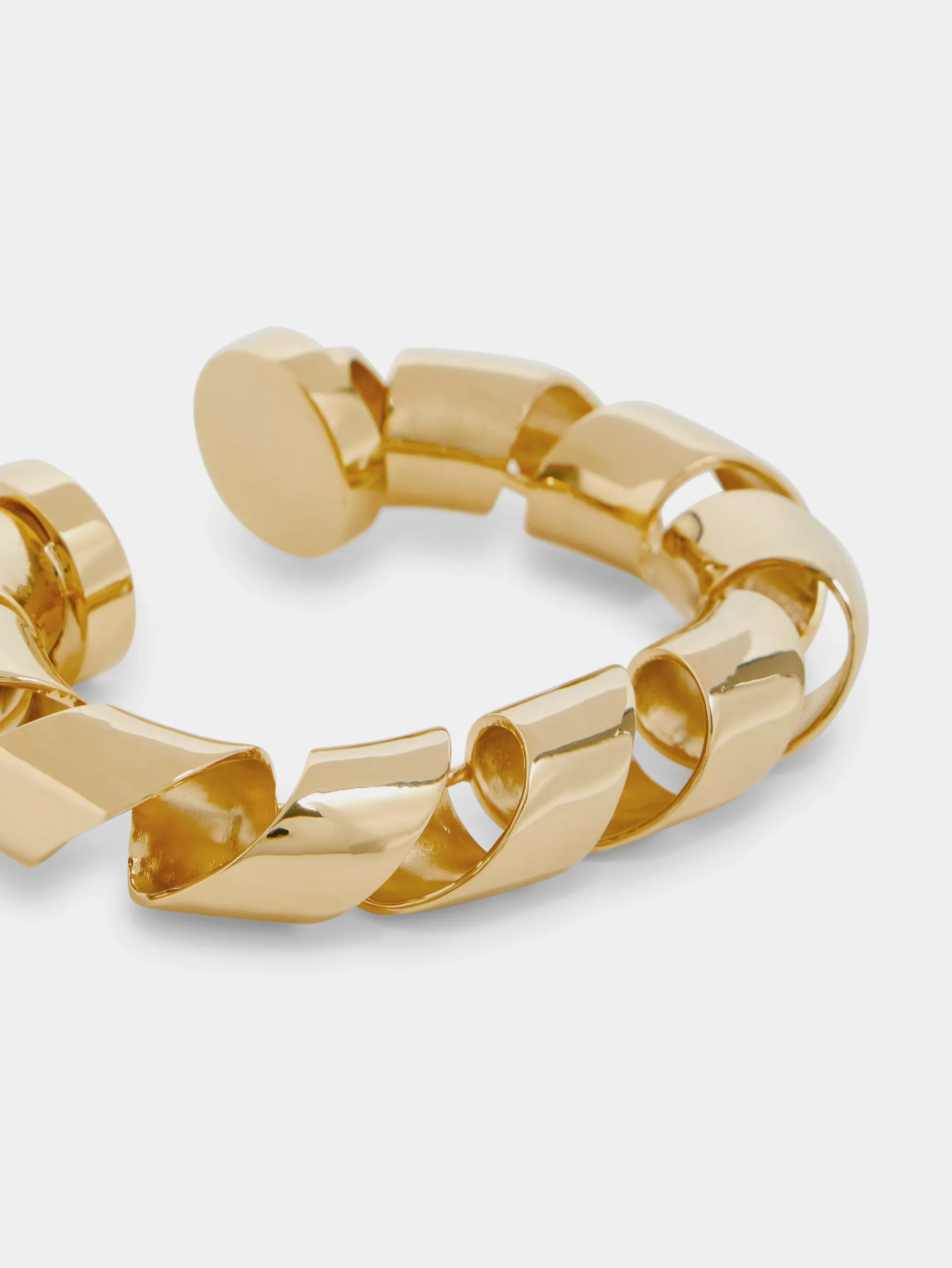 Flash Sale Manchette XL link twist dorée Bracelets