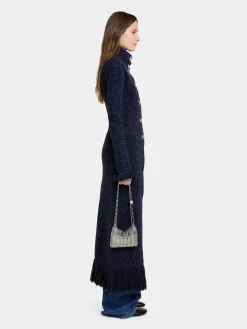 Hot MANTEAU LONG EN MAILLE TWEED Vestes | Maille