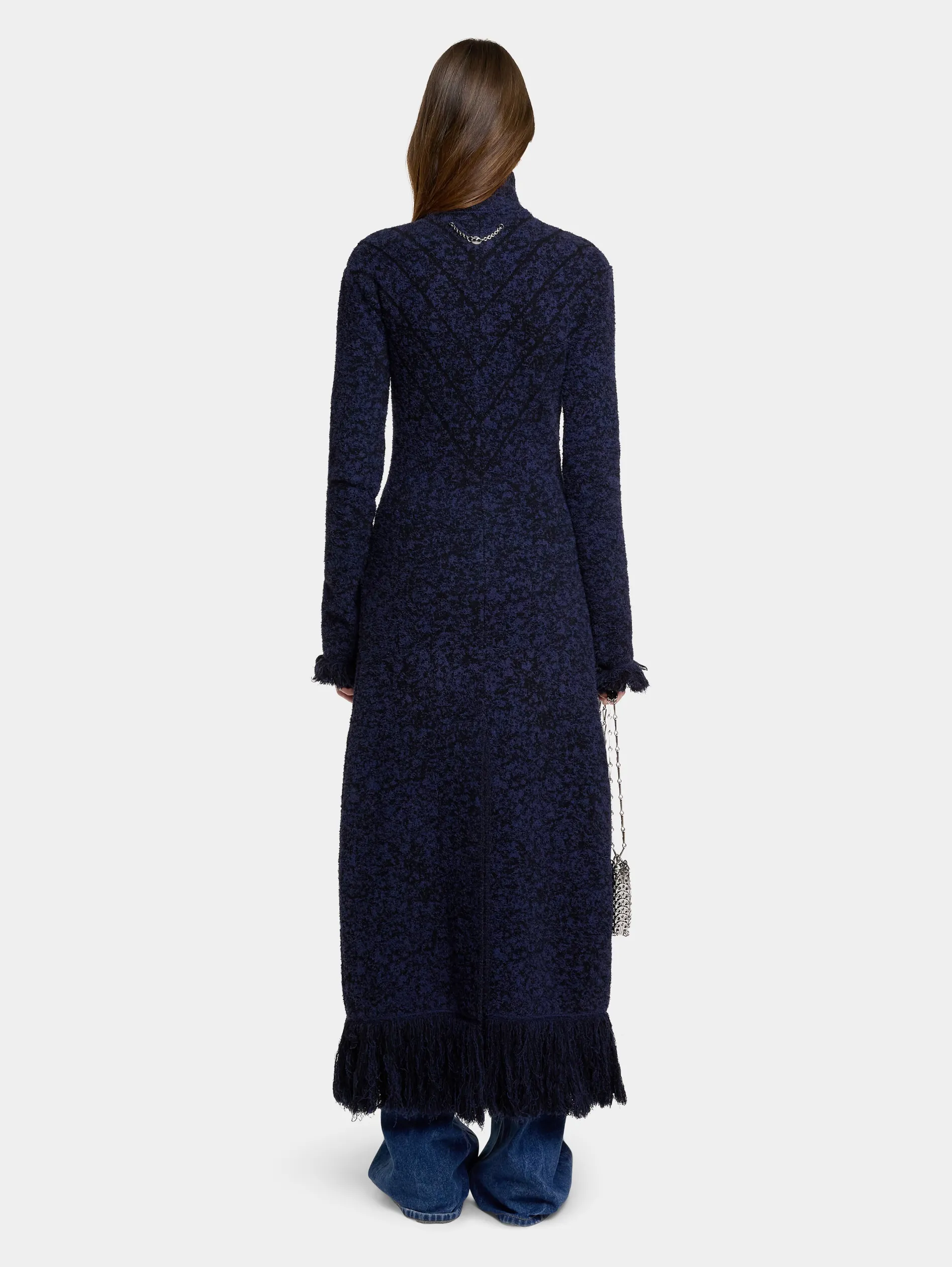 Hot MANTEAU LONG EN MAILLE TWEED Vestes | Maille