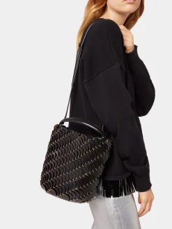 Hot Medium Black bucket Paco bag in leather Les Sacs Paco En Cuir | Sacs Porté Épaule