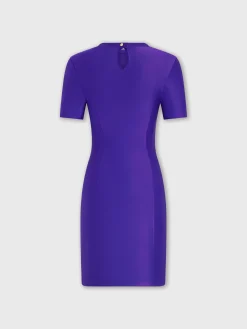Clearance Mini robe violette drapée Robes
