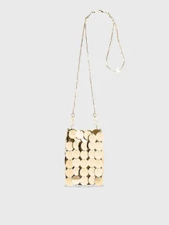 Shop Mini sac pastilles sparkle doré Sacs De Soirée