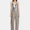 New PANTALON 2 PLIS EN LAINAGE PRINCE DE GALLES Pantalons | Maille