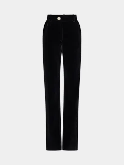 Discount Pantalon en velours à détail cristal Sélection De Soirée | Pantalons