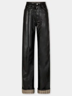 Cheap PANTALON EVASE EN SIMILI CUIR Sélection De Soirée | Pantalons