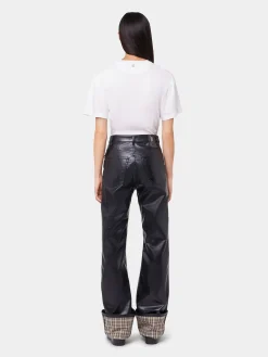 Cheap PANTALON EVASE EN SIMILI CUIR Sélection De Soirée | Pantalons