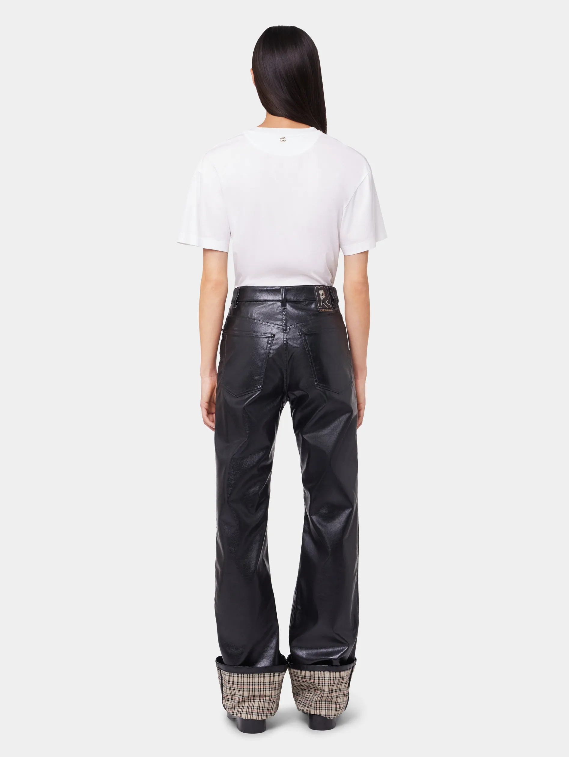Cheap PANTALON EVASE EN SIMILI CUIR Sélection De Soirée | Pantalons