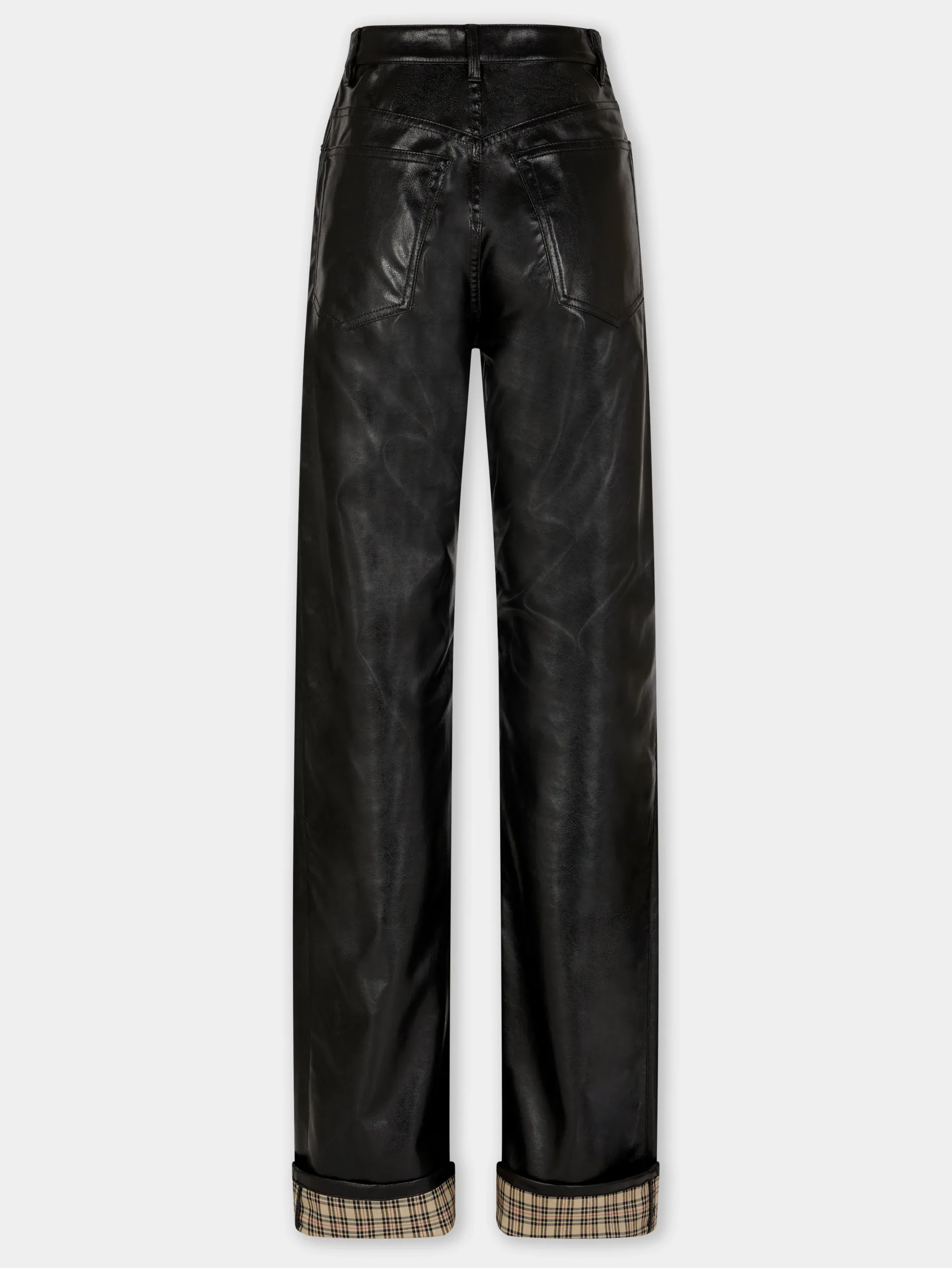 Cheap PANTALON EVASE EN SIMILI CUIR Sélection De Soirée | Pantalons