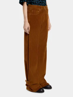 Sale PANTALON LARGE EN VELOURS côtelé Pantalons