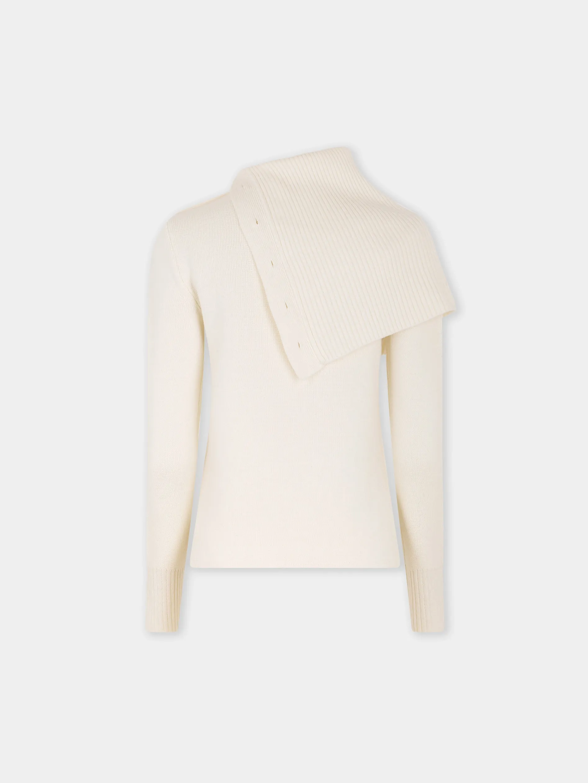 New PULL EN LAINE blanc cassé Maille | Hauts