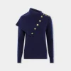 Best Sale PULL EN LAINE BLEU MARINE Maille | Hauts