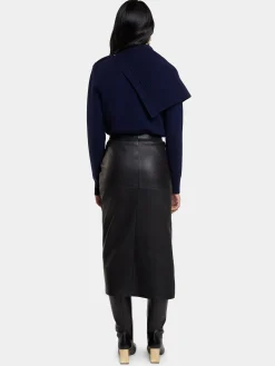Best Sale PULL EN LAINE BLEU MARINE Maille | Hauts