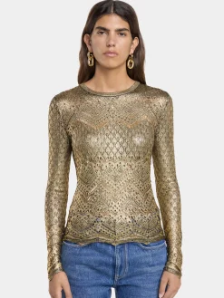 Best Sale PULL EN MAILLE EFFET DENTELLE Maille | Hauts