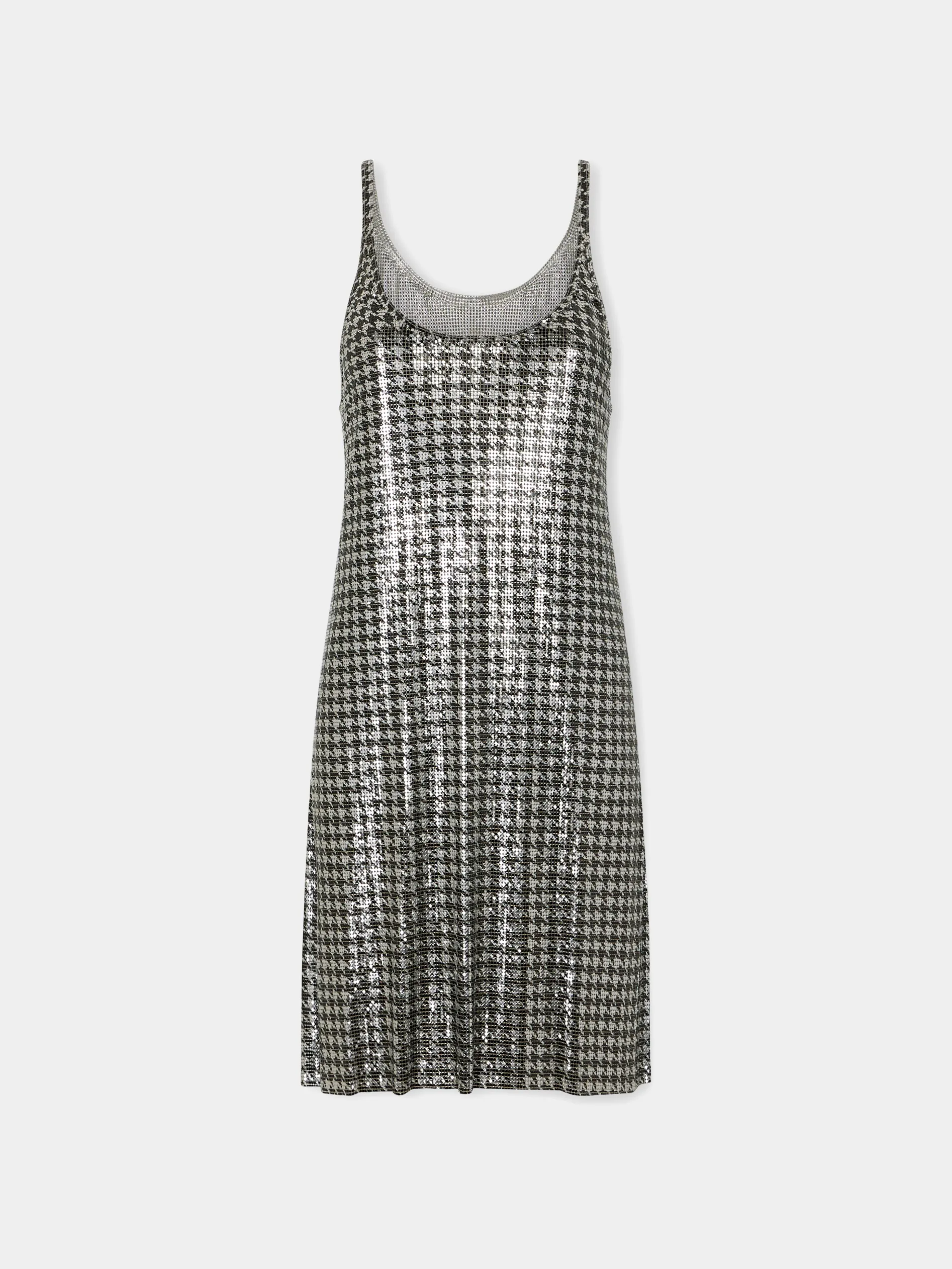 Cheap Robe courte à motifs en mesh Robes