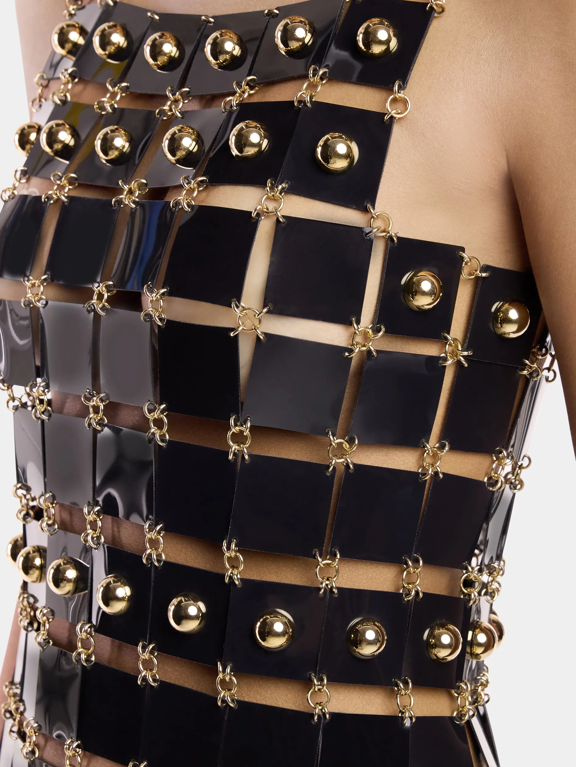 Online ROBE COURTE EN ASSEMBLAGE RHODOÏD Robes