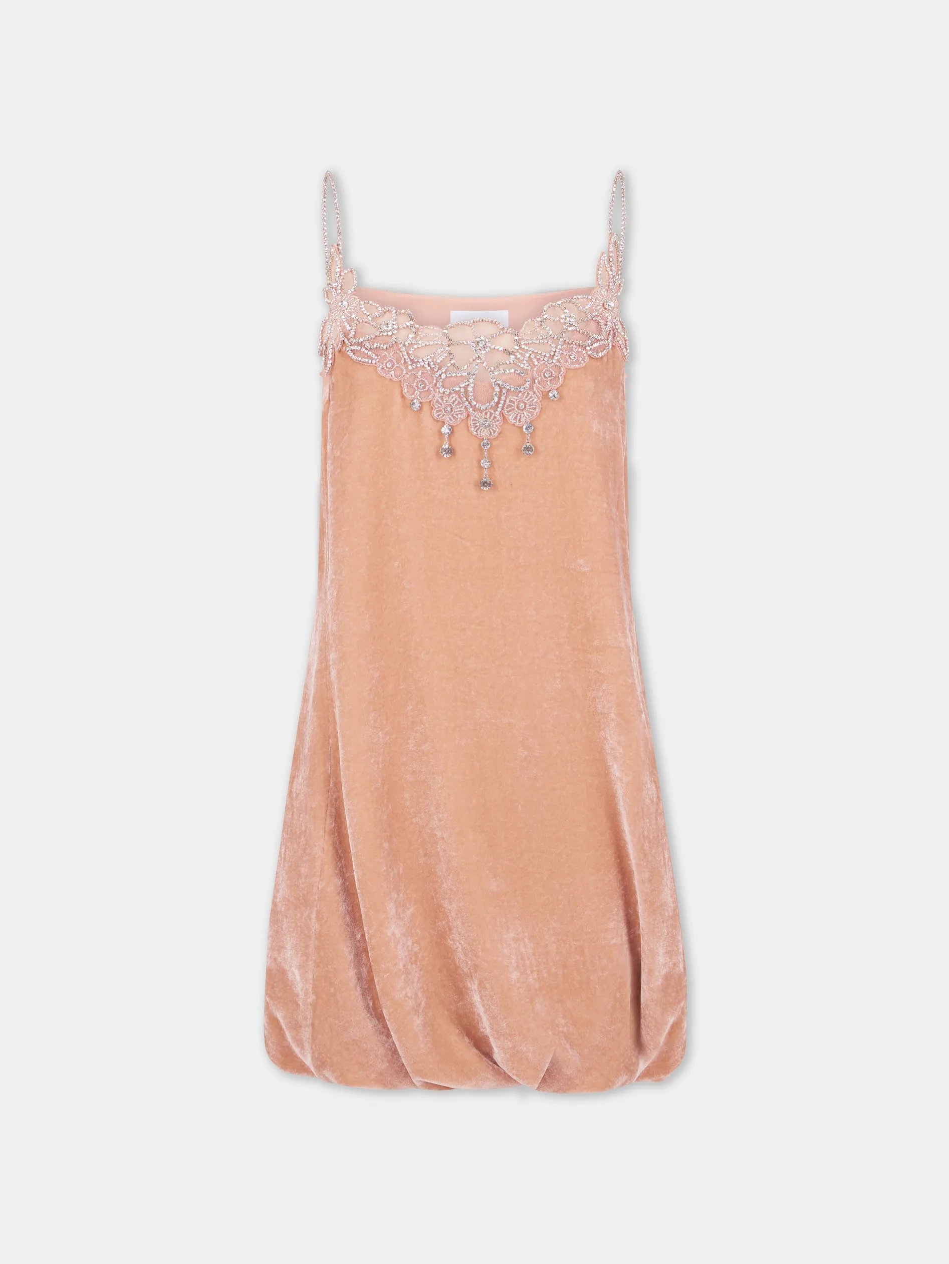 Fashion ROBE COURTE PÊCHE EN VELOURS Sélection De Soirée | Robes