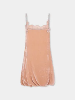 Fashion ROBE COURTE PÊCHE EN VELOURS Sélection De Soirée | Robes