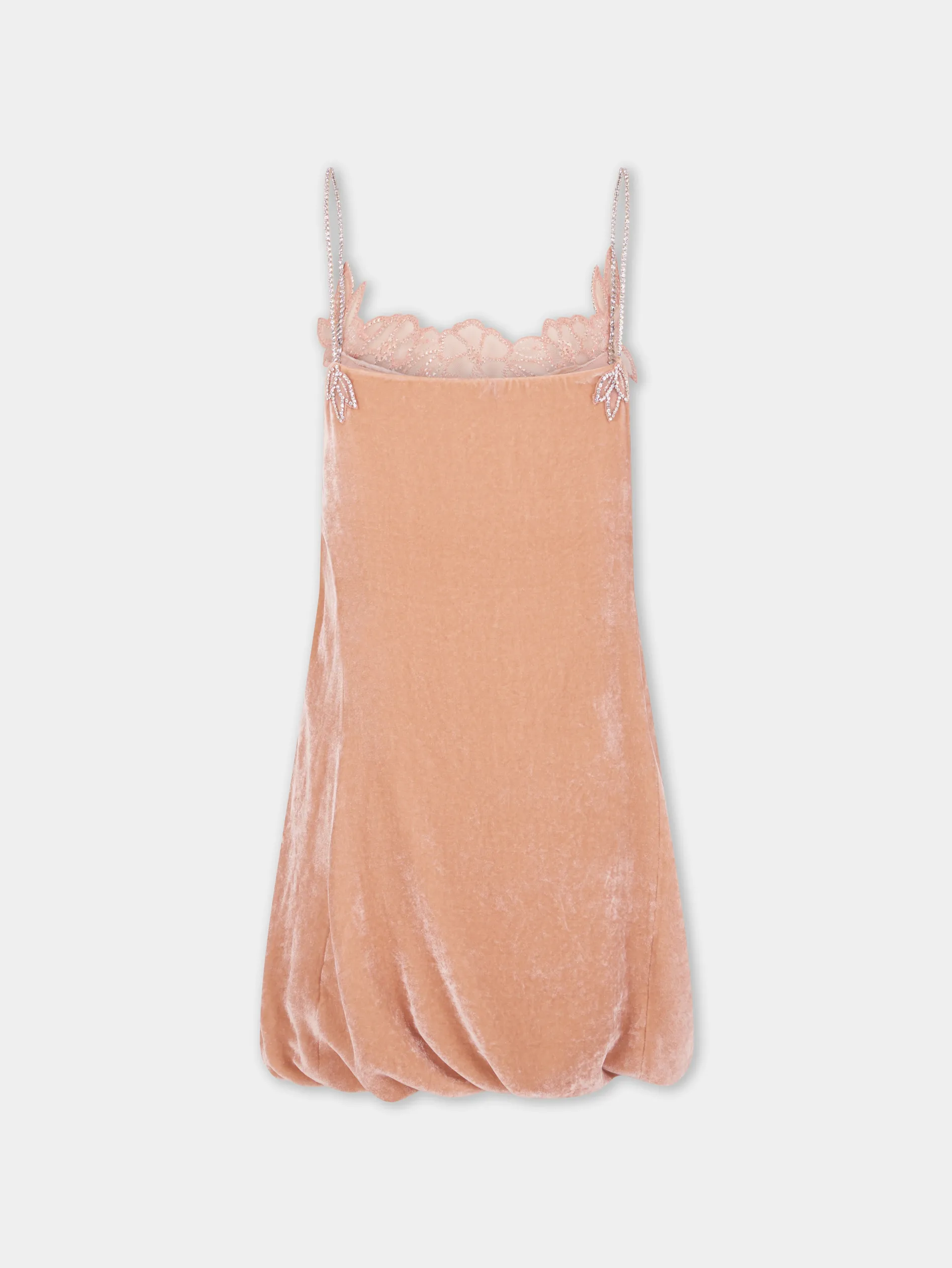 Fashion ROBE COURTE PÊCHE EN VELOURS Sélection De Soirée | Robes