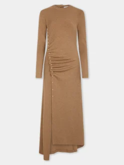 Store ROBE DRAPée PRESSION EN LAINE Maille | Robes