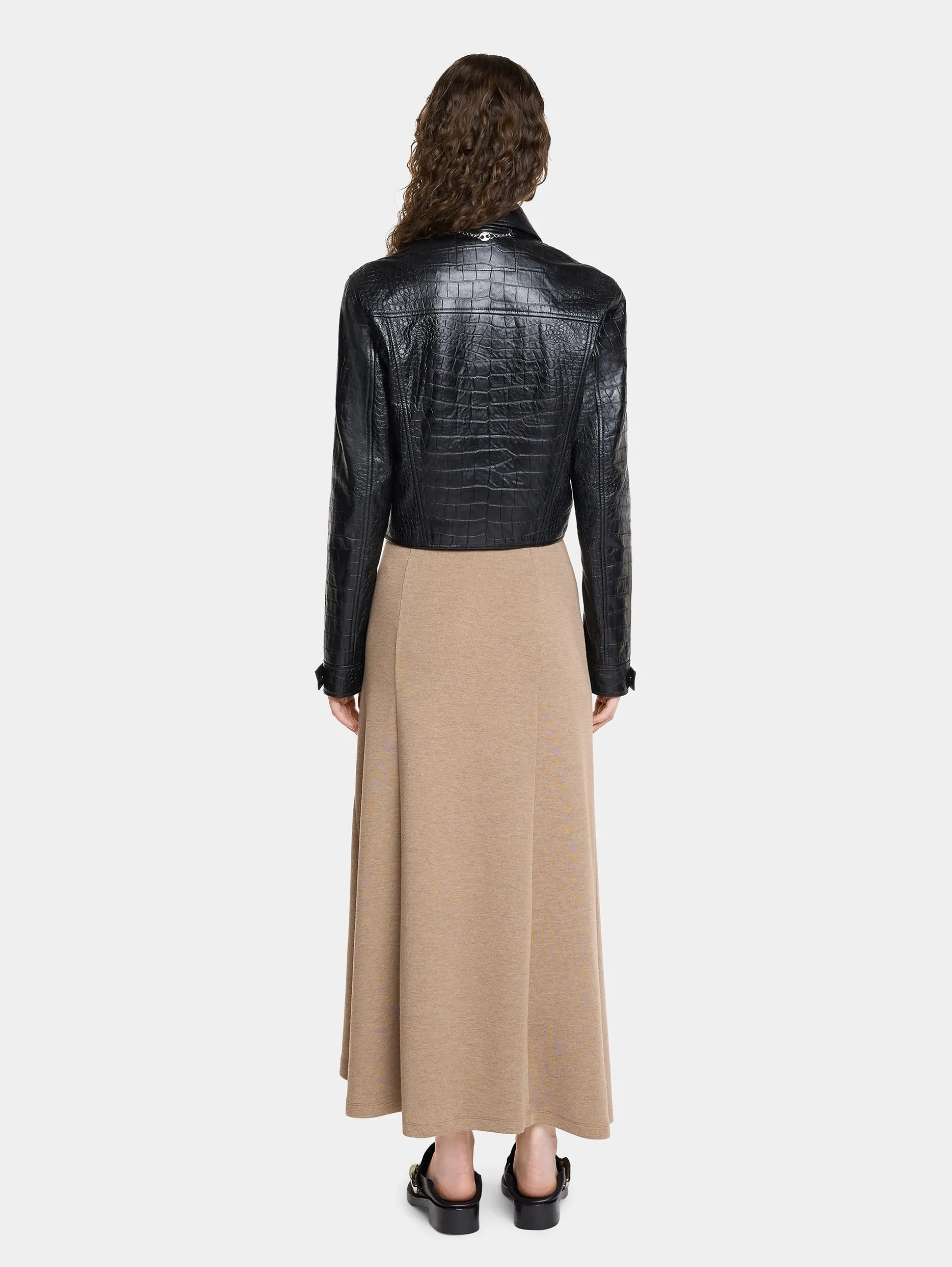 Store ROBE DRAPée PRESSION EN LAINE Maille | Robes
