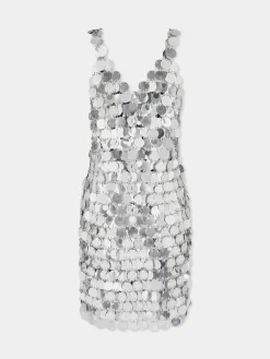 Cheap Robe en pastilles sparkle argentées Robes