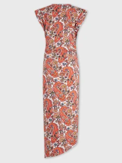 Discount Robe imprimée paisley drapée à piercing Robes