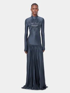Fashion ROBE LONGUE ARDOISE EN JERSEY Sélection De Soirée | Robes