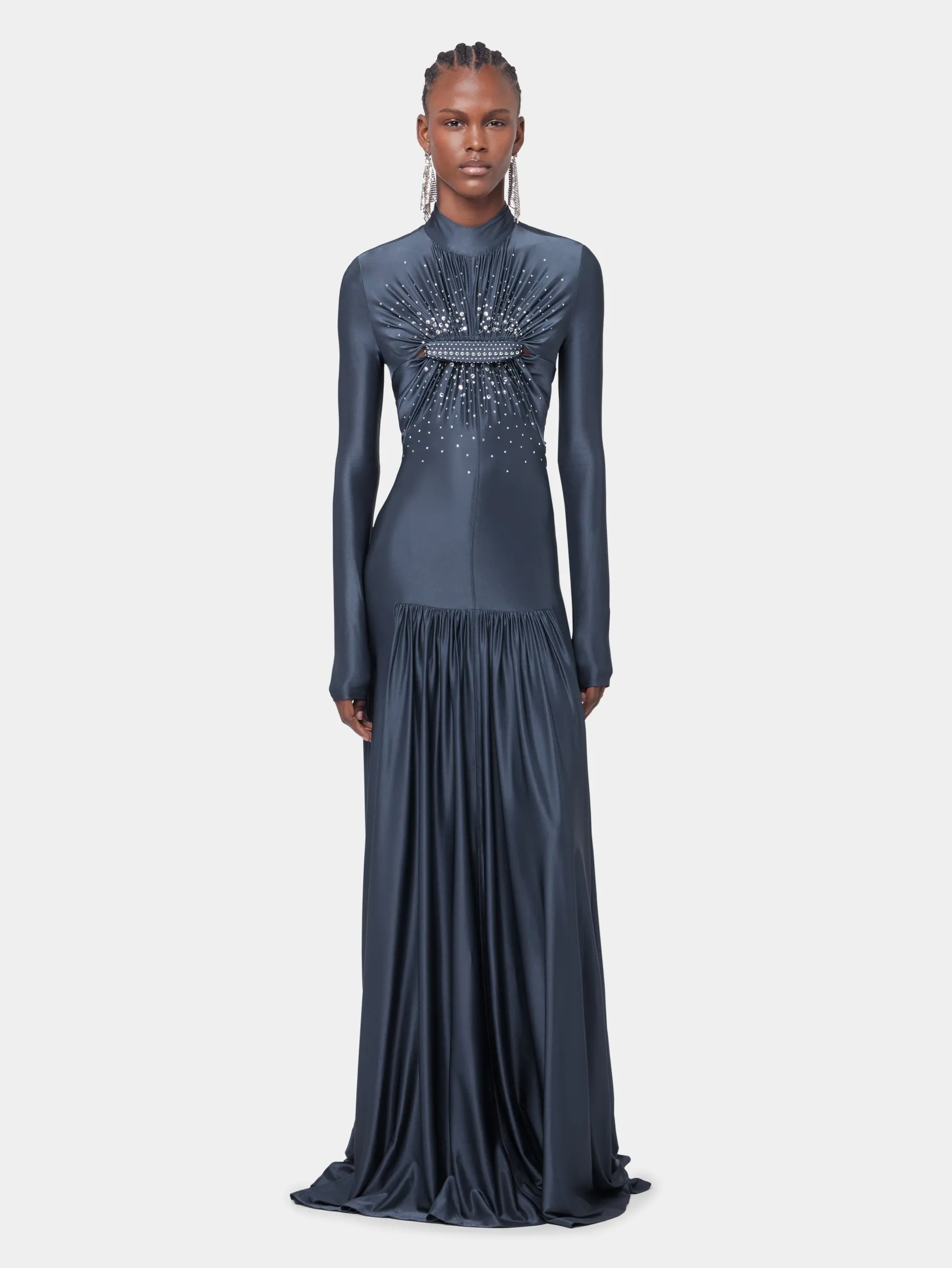 Fashion ROBE LONGUE ARDOISE EN JERSEY Sélection De Soirée | Robes