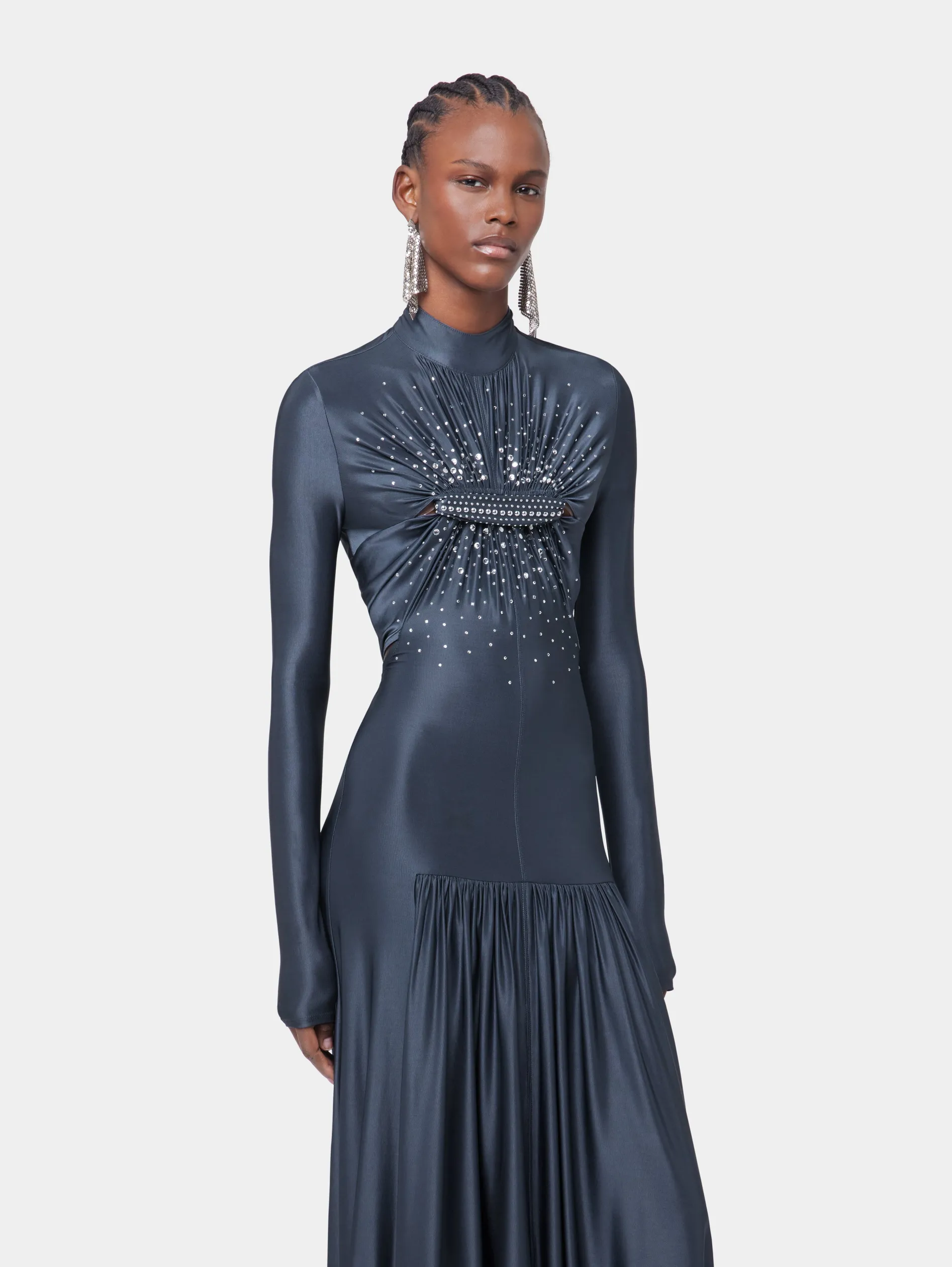 Fashion ROBE LONGUE ARDOISE EN JERSEY Sélection De Soirée | Robes