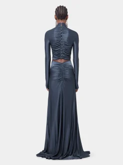 Fashion ROBE LONGUE ARDOISE EN JERSEY Sélection De Soirée | Robes