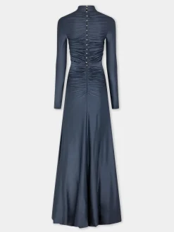 Fashion ROBE LONGUE ARDOISE EN JERSEY Sélection De Soirée | Robes