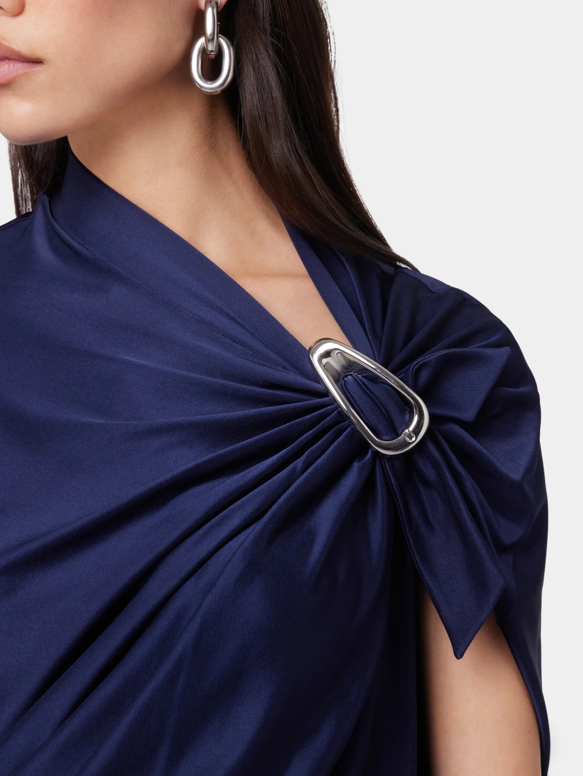 Store ROBE LONGUE ASYMETRIQUE EN JERSEY Sélection De Soirée | Robes