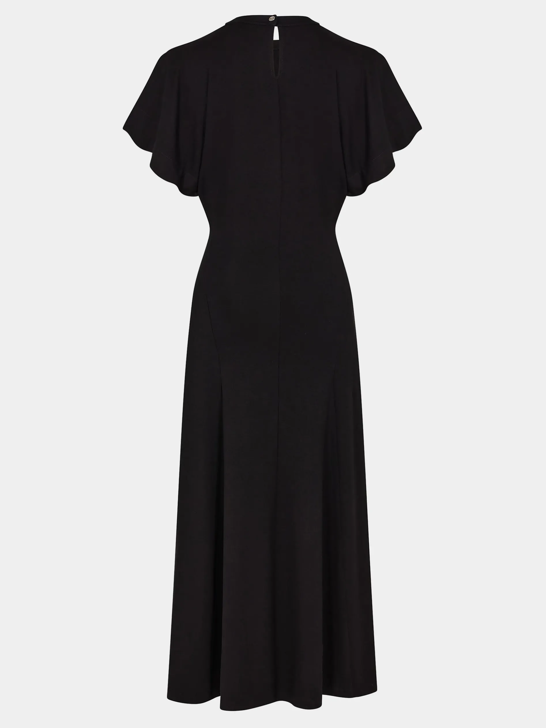 Outlet Robe longue drapée de boutons métal Robes