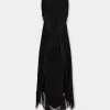 Fashion ROBE LONGUE EN CREPE ENVERS SATIN Sélection De Soirée | Robes