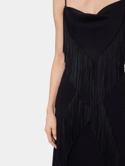 Fashion ROBE LONGUE EN CREPE ENVERS SATIN Sélection De Soirée | Robes