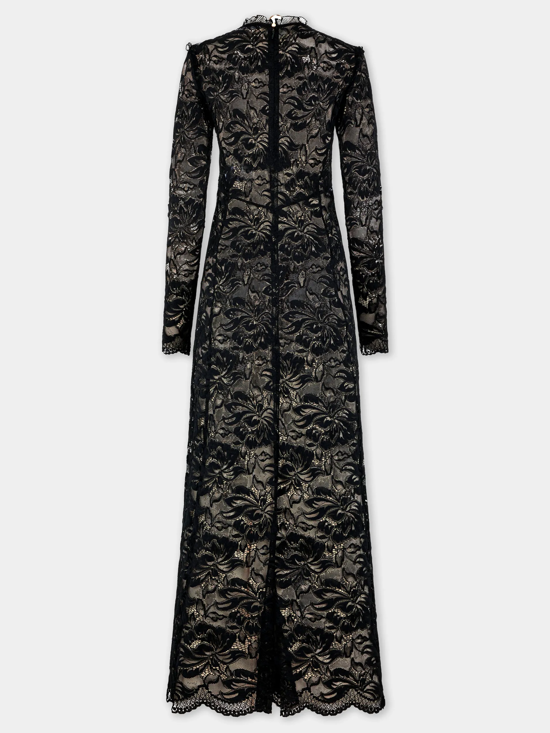 Clearance ROBE LONGUE EN DENTELLE NOIRE Robes