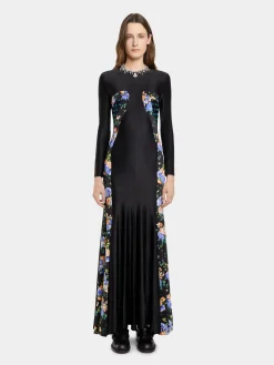 Store ROBE LONGUE EN JERSEY A EMPIECEMENTS Robes