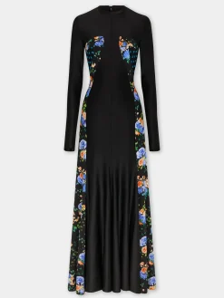 Store ROBE LONGUE EN JERSEY A EMPIECEMENTS Robes